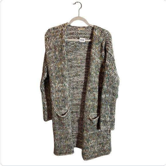 Cocogio Wool Western Open Front Cardigan Long Sweater Made In Italy Womens Sz S - Picture 1 of 6